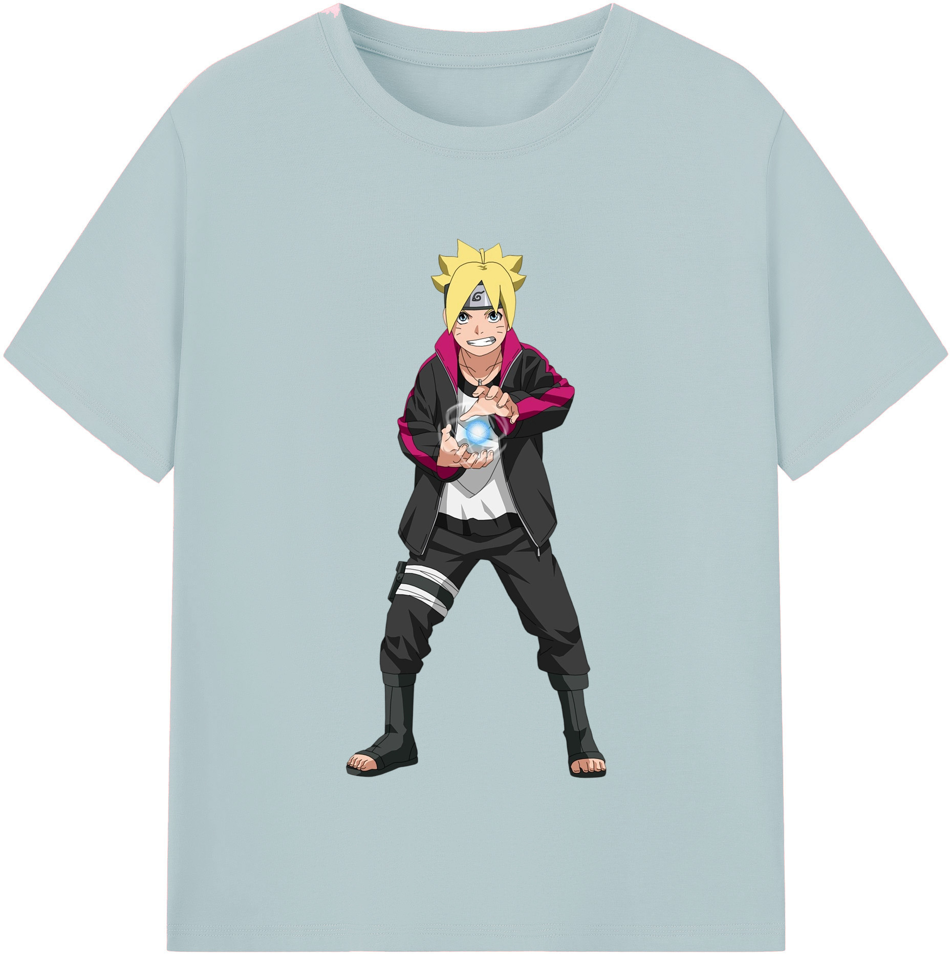 （画像用） NARUTO -ナルト- うずまき ボルト Uzumaki Boruto 綿100％半袖Tシャツ（フロントプリント）